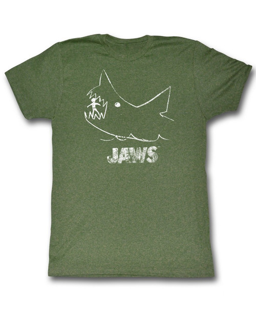 Jaws T-Shirt - Chalkboard