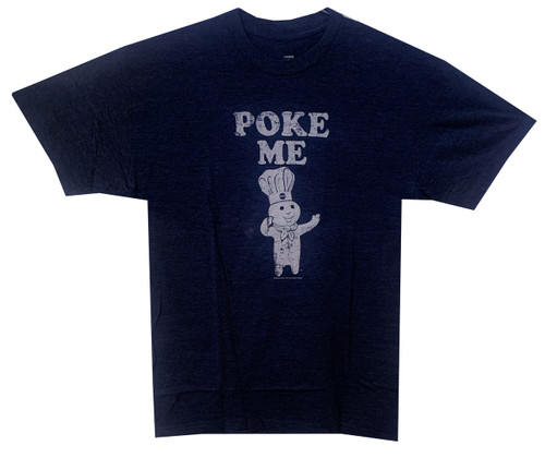 Image for Pillsbury Dough Boy Poke Me Heather T-Shirt