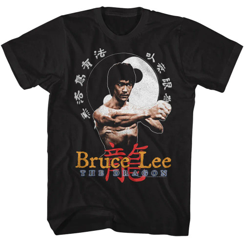 Bruce Lee T-Shirt - The Dragon Chinese Text