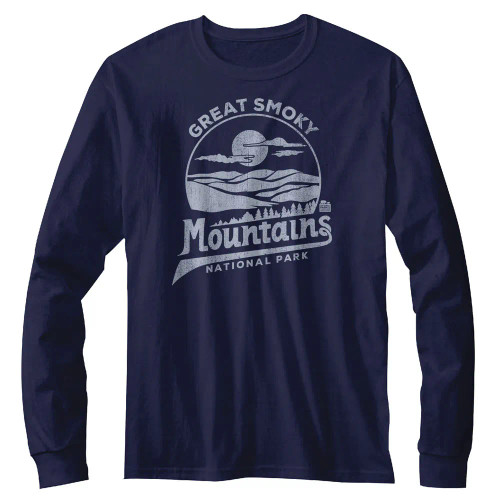 National Parks Conservation Association Long Sleeve T Shirt - Smoky Mountains Mono