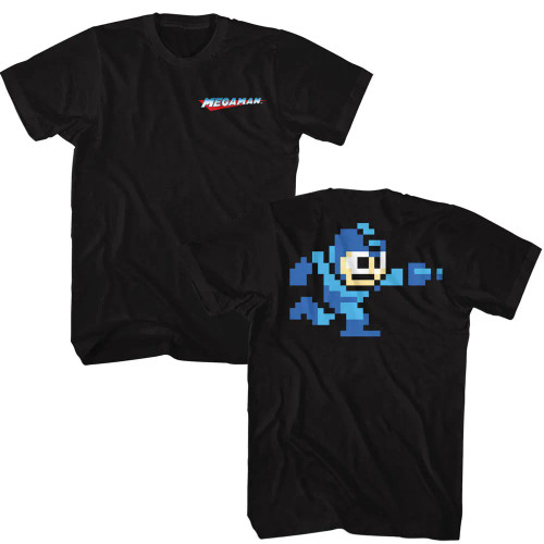 Mega Man T-Shirt - Blue Bomber Front and Back
