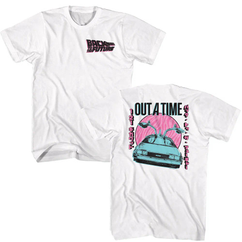 Back to the Future T-Shirt - Outatime Pastel Front and Back