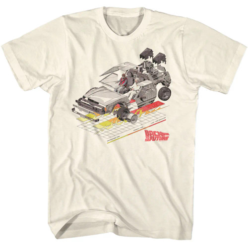Back to the Future T-Shirt - Car With Grid
