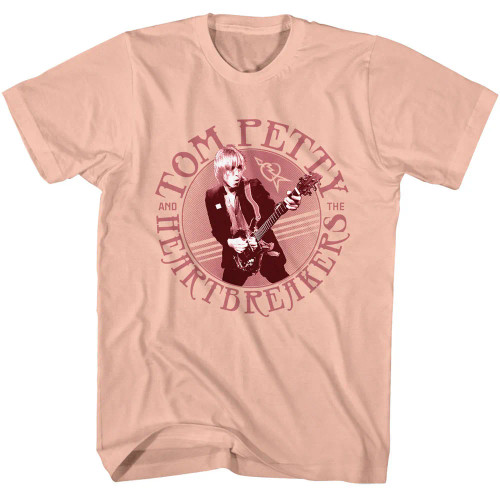 Tom Petty T-Shirt - Circle on Peach