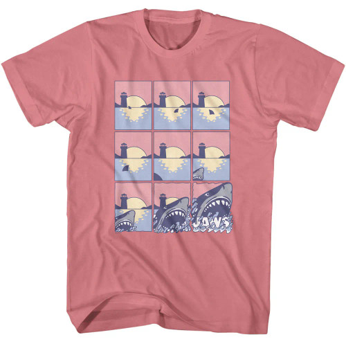 Jaws T-Shirt - Pastel Comic Strip