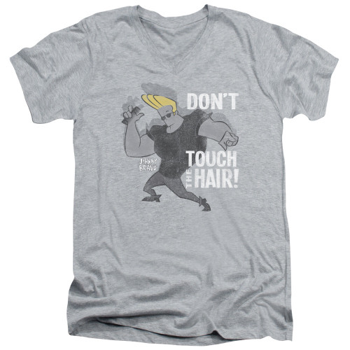 Image for Johnny Bravo V-Neck T-Shirt Hair