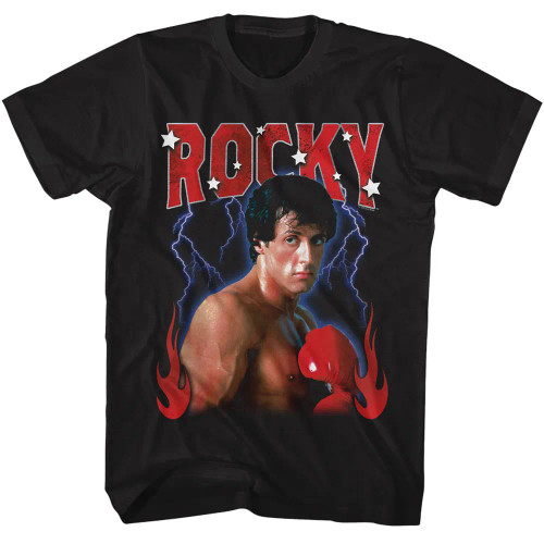 Rocky T-Shirt - Lightning Flames