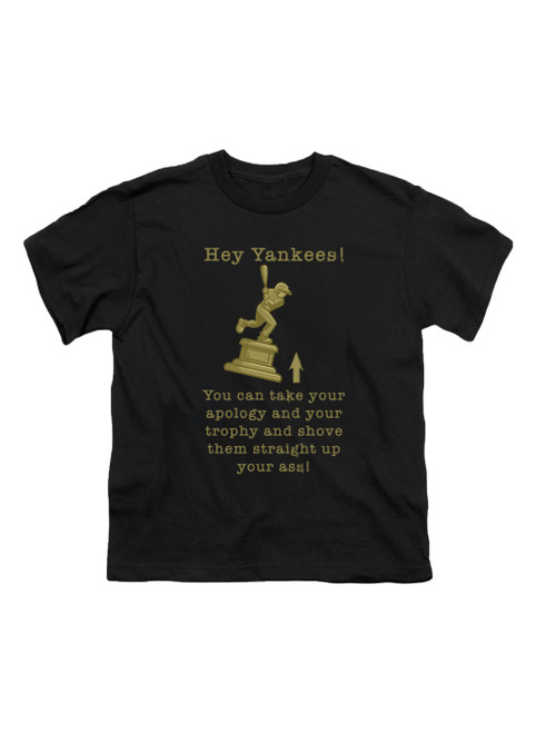 Image for Hey Yankees Youth/Toddler T-Shirt on Black