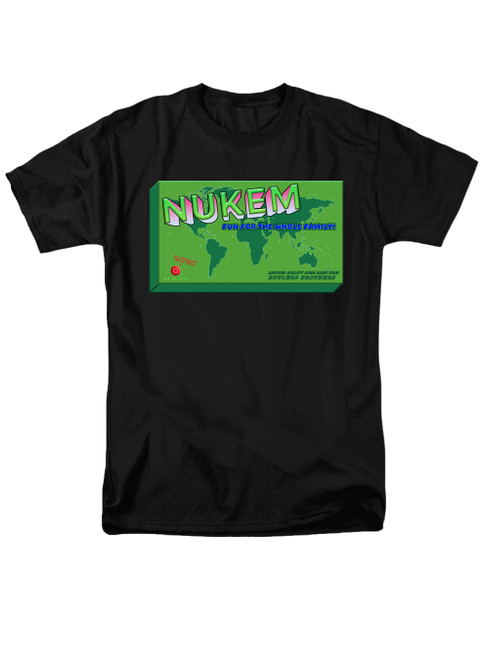 Image for Nukem the Board Game T-Shirt on Black