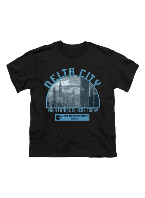 Image for Delta City Your Future is Here Today Youth/Toddler T-Shirt on Black