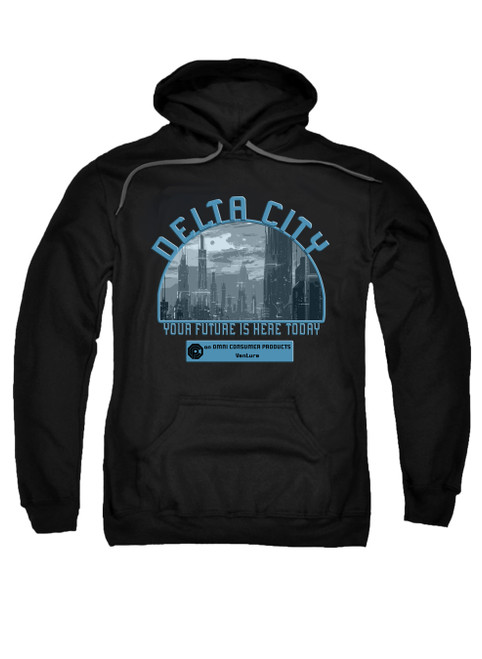 Image for Delta City Your Future is Here Today Hoodie on Black
