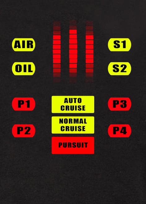 Close up image for K.I.T.T. Control Panel Juniors V-Neck T-Shirt