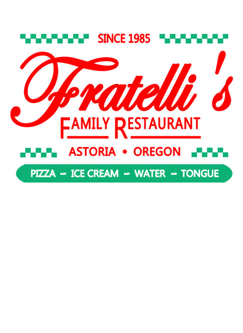 Close up image for Fratelli's Family Restaurant Juniors V-Neck T-Shirt