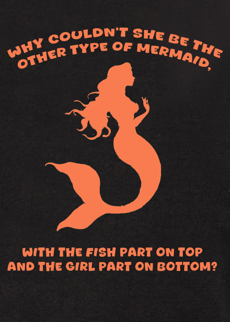 Close up image for Why couldn't she be the other type of mermaid Hoodie