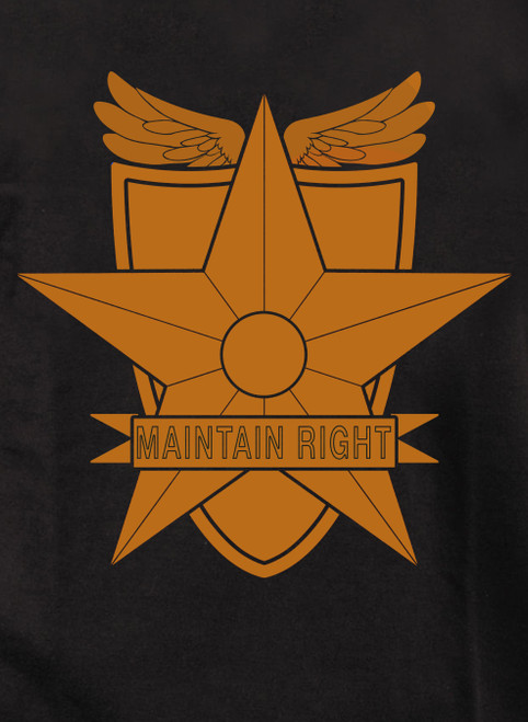 Close up Main Force Patrol Logo Juniors V-Neck T-Shirt