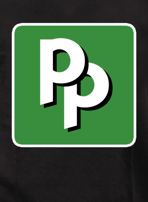 Close up Pied Piper PP Logo Juniors V-Neck T-Shirt