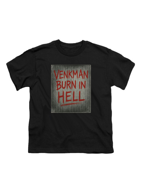 Black Venkman Burn in Hell Youth/Toddler T-Shirt