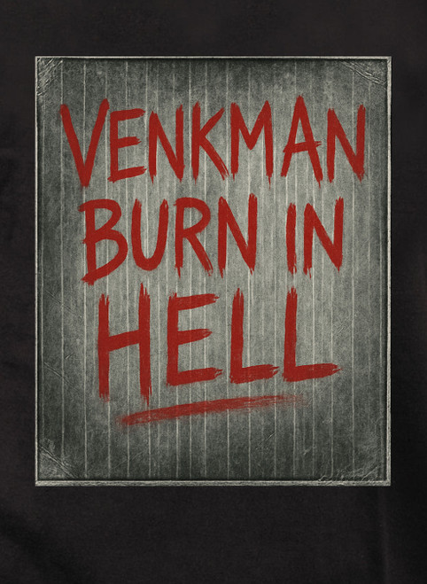 Close up Venkman Burn in Hell Hoodie