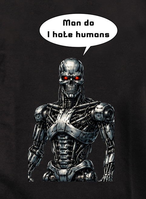 Close up Man do I hate humans Juniors V-Neck T-Shirt