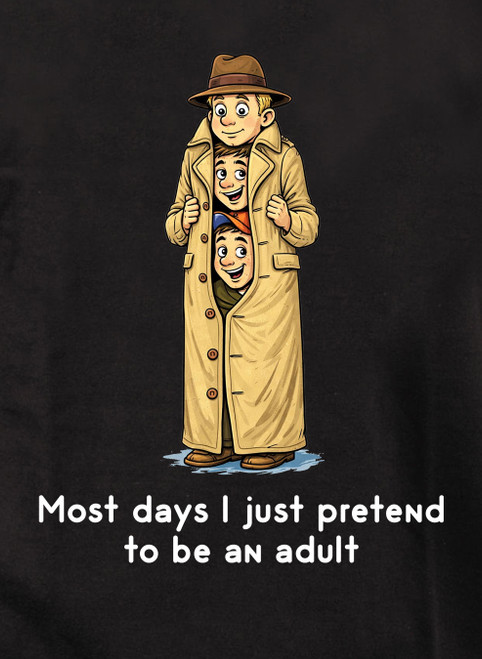 Close up Most days I just pretend to be an adult Juniors V-Neck T-Shirt