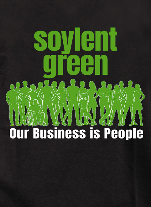 Close up Our Business is People Juniors V-Neck T-Shirt