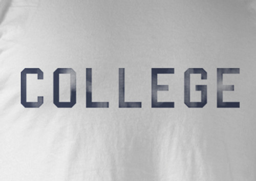 Image for Animal House T-Shirt - Distressed College White