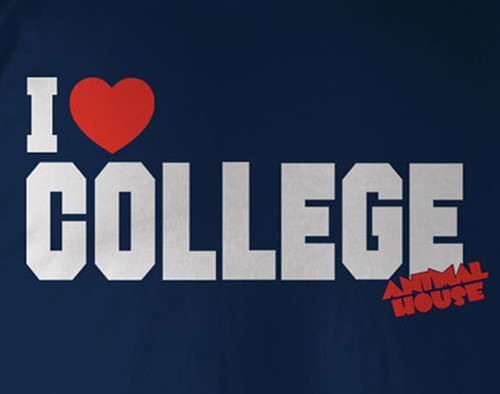 Image for Animal House T-Shirt - I Heart College