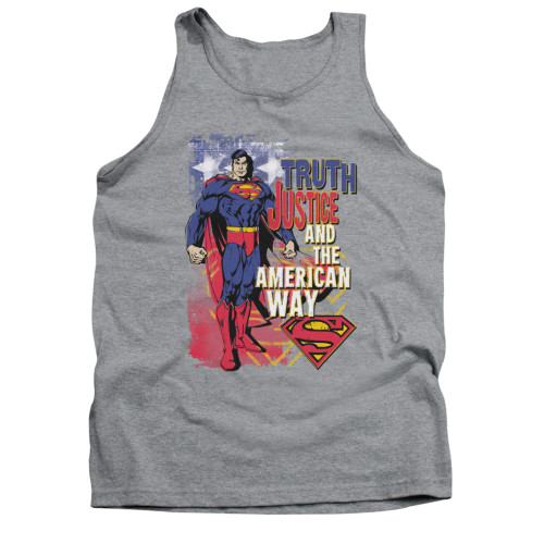 Image for Superman Tank Top - Truth Justice