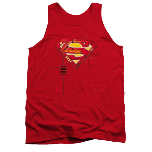 Image for Superman Tank Top - Super Mech Shield