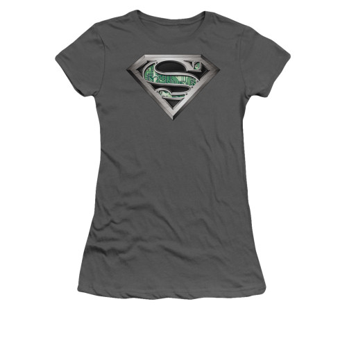Image for Superman Juniors T-Shirt - Circuitry Logo