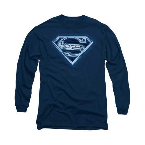 Image for Superman Long Sleeve Shirt - Cyber Shield