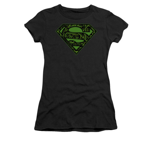 Image for Superman Juniors T-Shirt - Circuits Shield