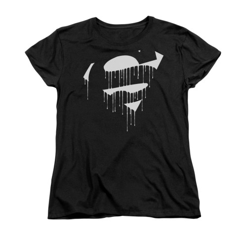 Image for Superman Womans T-Shirt - Dripping Shield