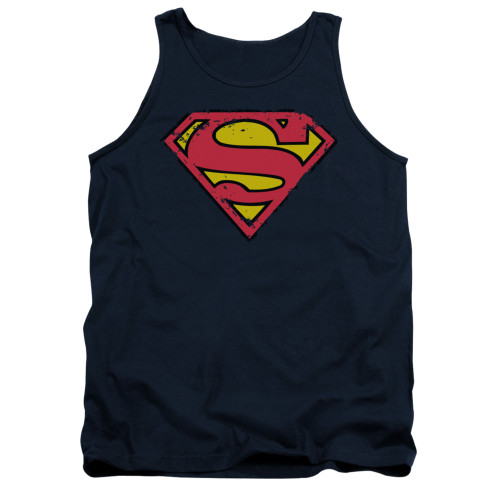 Image for Superman Tank Top - Distressed Shield