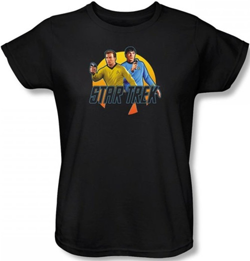 Star Trek Womans T-Shirt - Phasers Ready