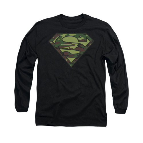Image for Superman Long Sleeve Shirt - Camo Logo