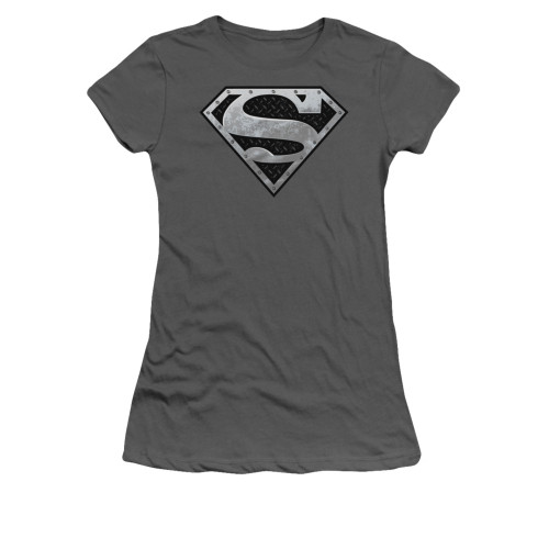 Image for Superman Girls T-Shirt - Super Metallic Shield