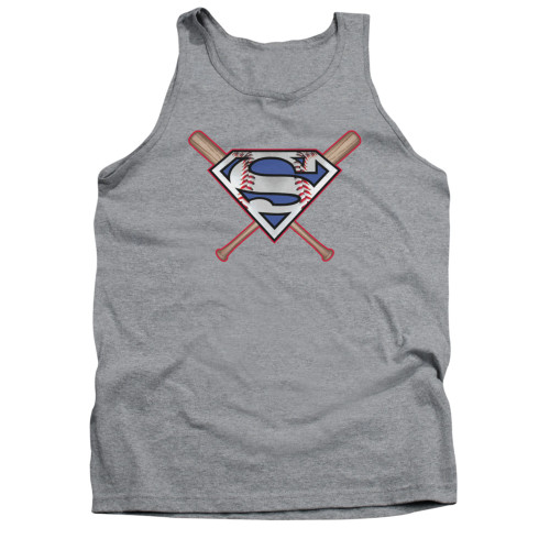 Image for Superman Tank Top - Crossed Bats