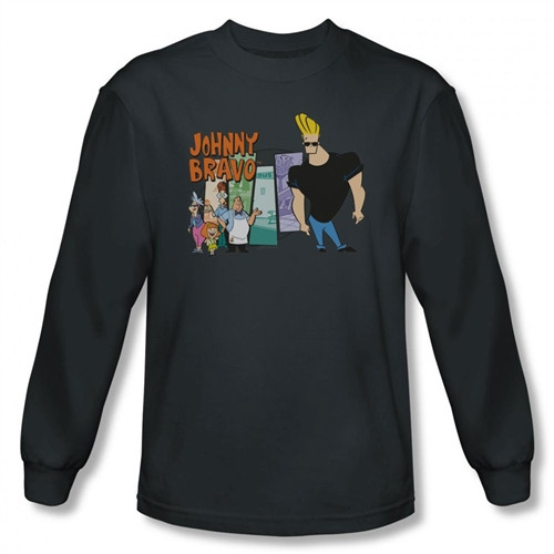 Johnny Bravo Johnny & Friends Long Sleeve T-Shirt