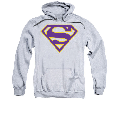 Image for Superman Hoodie - Purple &amp; Gold Shield