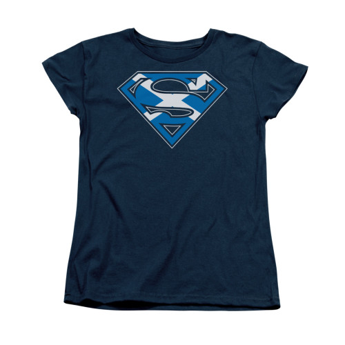 Image for Superman Womans T-Shirt - Scottish Shield