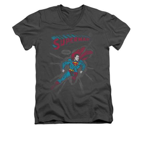 Image for Superman V Neck T-Shirt - It Tickles