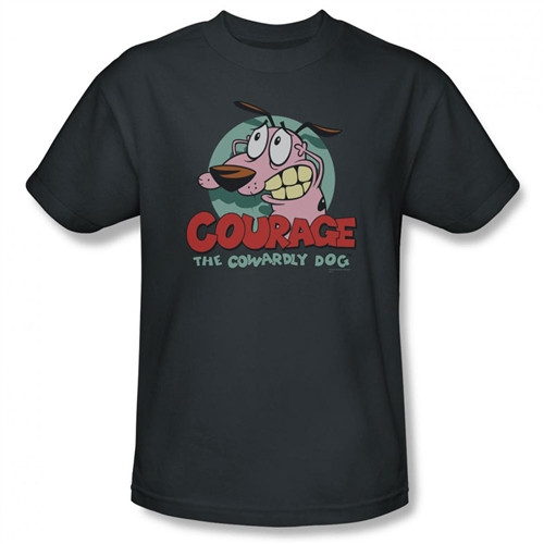 Image Closeup for Courage the Cowardly Dog Courage T-Shirt