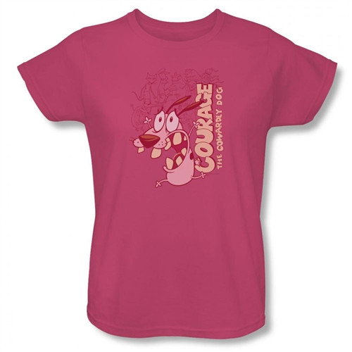 Courage the Cowardly Dog Running Scared Woman's T-Shirt