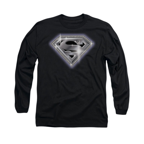Image for Superman Long Sleeve Shirt - Bling Shield