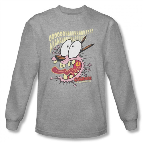 Courage the Cowardly Dog Scaredy Dog Long Sleeve T-Shirt