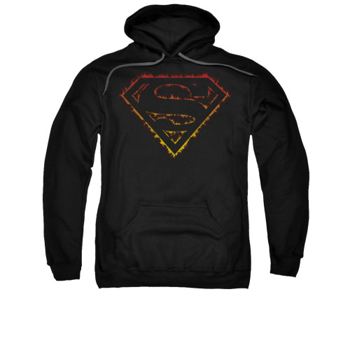 Image for Superman Hoodie - Flame Outlined Logo