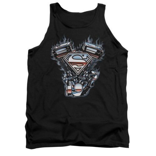 Image for Superman Tank Top - V Twin Logo