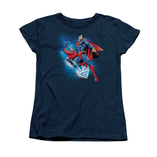 Image for Superman Womans T-Shirt - Crystallize