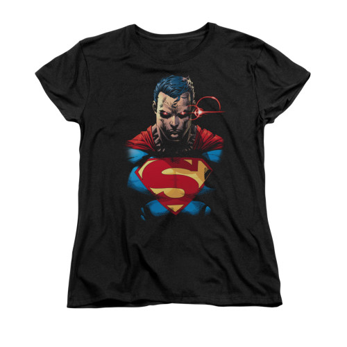 Image for Superman Womans T-Shirt - Displeased